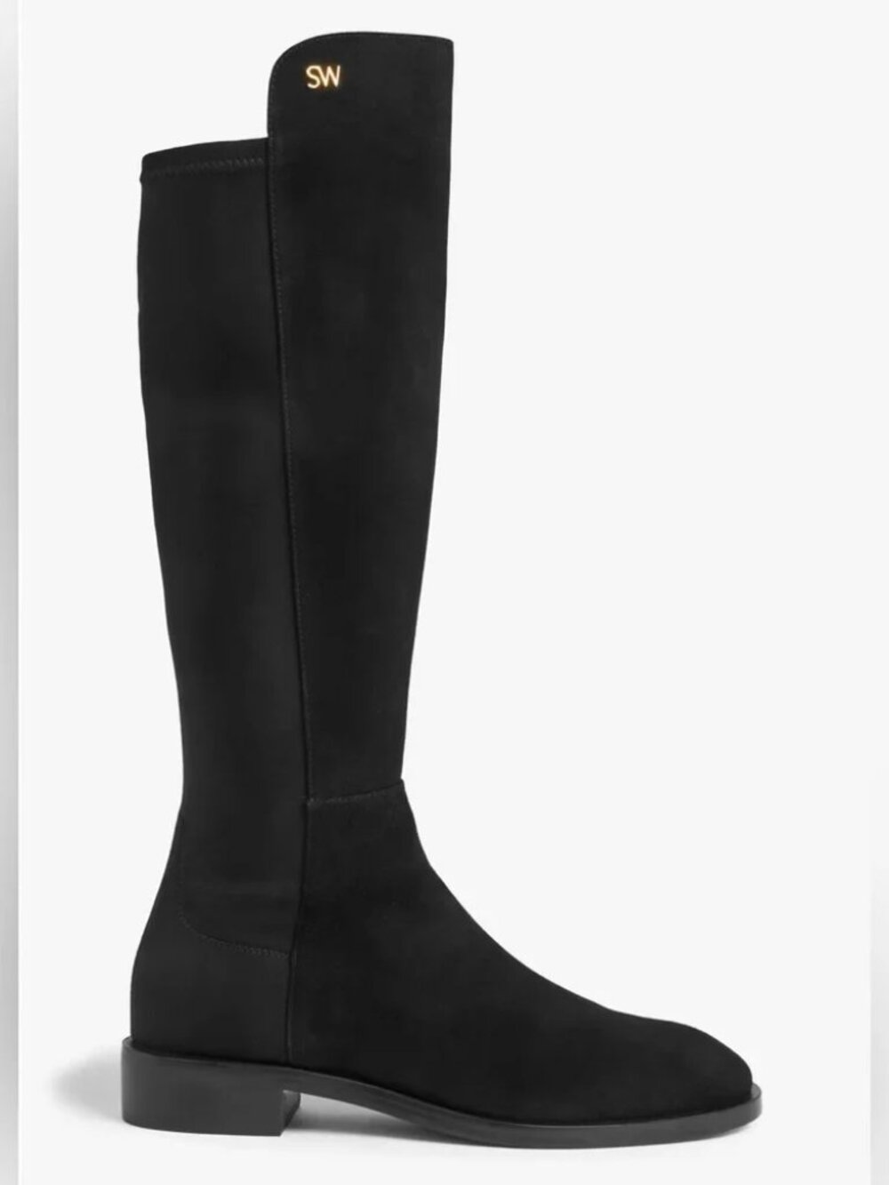 Stuart Weitzman Keelan City microstretch and suede knee boots
